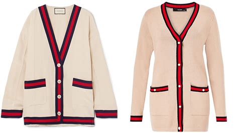 gucci cardigan dupe|gucci reversible cardigan.